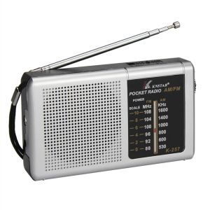 Đài Radio Mini AM FM Hai Dải Tần Cầm Tay Có Loa Tích Hợp Sử Dụng Pin Đài Khẩn Cấp Dùng Ngoài Trời Thân Thiện Với Người Già