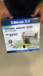 Shiruba XB Series Hang on Back Filters | XB-2040 XB-2060 XB-2100 | 300–1000L/h | For 40–100L Aquariums | Quiet Efficient Durable