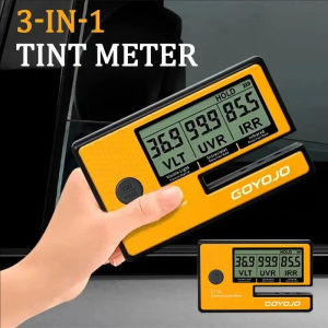 3-in-1 Portable Transmission Meter for Solar Film Glass Window Tint with VL Transmittance UV IR Rejection Blocking Rate