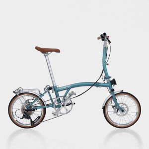 CRANSTON | Adult Ultra-light Portable Retro 9 Speed Disc Brake Bicycle 16 inch