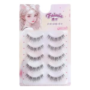 Faiccia | Mi Giả Rễ Trong Suốt Thanh Mảnh Phong Cách Thiên Nhiên Hàng Ngày 11mm