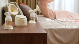 Máy hút sữa điện đôi rung mát xa FATZ BABY Resonance 11 Plus FB1230BT bình sữa PPSU cao cấp 2 chế độ với 12 cấp độ hút