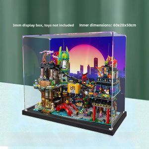 Acrylic Display Storage Box for Lego 71799 Ninja Ghost Transparent Dustproof Figure Storage Box Model Showcase Clear Case
