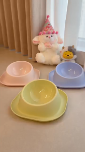 Chén ăn đơn nghiêng chống kiến cho Chó Mèo (mẫu mới) - Love Pets Shop