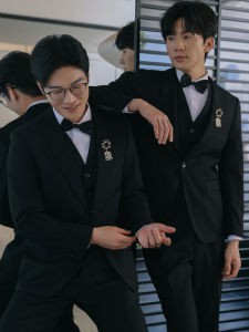 MAIYING | Grooms Wedding Suit Jacket Large Size 3-Piece Set