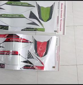 LIS STIKER HONDA CRF 150 HIJAU 871X5K84FGRN MERAH 871X5K84FRED ORIGINAL AKSESORIS