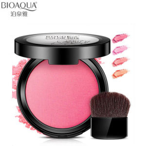 BIOAQUA Blusher Waterproof Pigment Modified Contour Mineral Powder Shiny Pink Blush