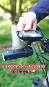 Giá đỡ đồng hồ đa chức năng mở rộng điều chỉnh góc lên xuống 135 độ CyclingBox CB-1600  cho xe đạp địa hình bằng hợp kim nhôm kéo dài tay lái xe đạp - Mai Lee