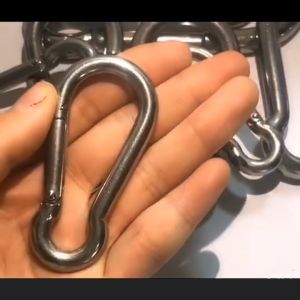 High Strength Load Bearing Spring Loaded Heavy Duty Durable Secure Quick Release Stainless Steel 304 Carabiner Snap Hook
