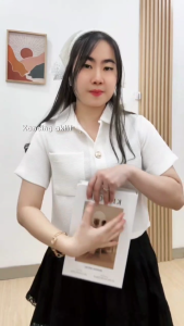 AUVESION Gina Tweed Top 6340 | Crop Blouse Atasan Wanita