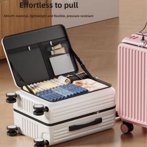 ROMADA | Silent Wheels Thick Side Opening Capacious Suitcase 20 Inch