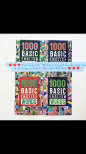 1000 Basic English Words 4q nhập màu Tặng file audio