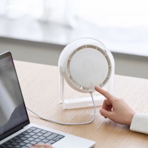 [ CHÍNH HÃNG ] Quạt điện để bàn WEKOME WT- F25 4000mAh 4 tốc độ gió sử dụng được trong 8 tiếng an toàn và tiện lợi