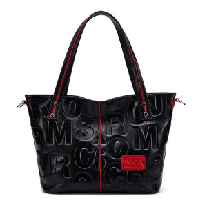 AIDRANI Shopping Handbag Luxury Handbags Women Bags Designer Fashion Genuine Leather tote bags for Women winter Cowhide Tote Bag Q1452