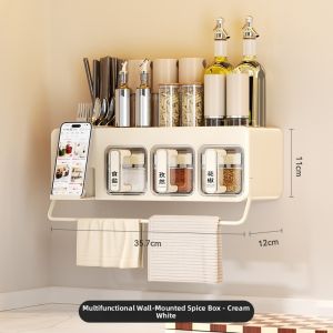 Multifunctional Premium Spice Jar Wall-Mounted