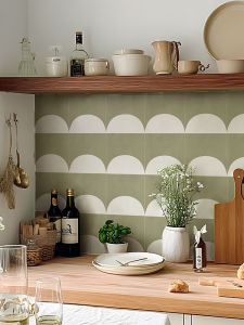 French Vintage Kitchen Bathroom Tile Stickers Self Adhesive Wall Decals Waterproof Cover up Ugliness Patch Hole Decorative