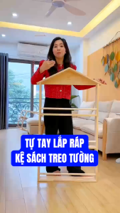 Giá Đựng Sách Treo Tường Cho Bé - Kệ Tủ Decor Trang Trí Phòng Học - Phòng Trẻ Em