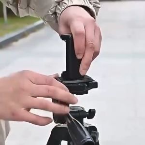 Tripod Camera Photography 3366 Colour Tripod Handphone + Holder U Stabilizer Multifungsi