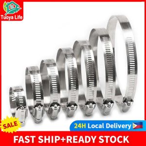 TUOYA LIFE Hose Clamp Tri Adjustable Fuel Line Pipe Clip Tube Fastener Drive