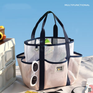 New Handheld Beach Bag Large Capacity Travel Swimsuit Storage Bag Portable Swimming Vacation Storage Bag