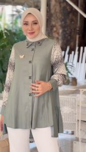 Radya Lux Shirt by MDLY Baju atasan wanita kemeja lengan panjang wanita
