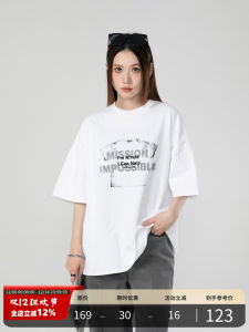 PMET Original Design Printed T-shirt Short Sleeve Casual Loose Summer Versatile Mens T-shirt Breathable Cotton Youth Fashion