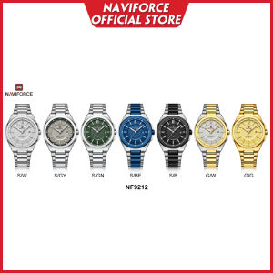 NAVIFORCE Men Casual Watches Original Silver Stainless Steel Band Waterproof Gifts Male navyforce Wriswatch NF9212