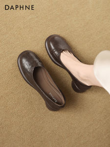 Daphne | Round Toe Low/Mid Heel Boat Shoes