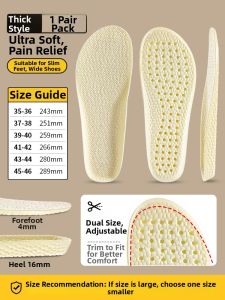 JVBV | Soft Comfortable Antibacterial Anti-Slip Moisture-Wicking Chef Shoe Insoles