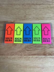 Giấy Ghi Chú Pronoti ( Please Sign Sign Here 5 màu)