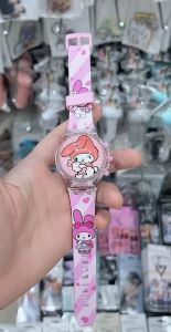 🎉พร้อมส่ง 🚚 🇹🇭นาฬิกาข้อมือ เด็กผู้หญิง/ผู้ชาย ลายการ์ตูน หมุนได้ มีเสียง มีไฟ น่ารักมากๆ ใส่สบาย😻