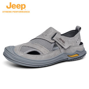Jeep | Jeep Mens Summer Outdoor Hollow Out Hiking Shoes Anti-slip Wear-resistant Lightweight Breathable Sandals Comfortable Casual Shoes