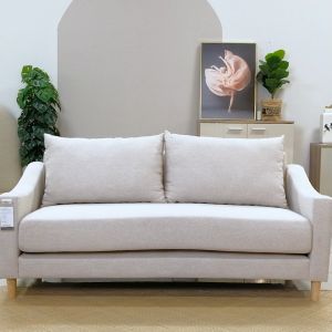 3 ที่นั่ง ขนาด 181x81x77 มม ผ่อนโซฟาดึงนอน สีครีม เทา รุ่น ZONA-JOKER Livinghome Furniture
