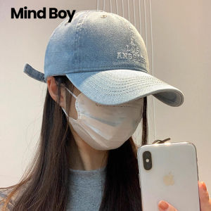 MIND BOY | Embroidered Letter Casual Denim Baseball Cap