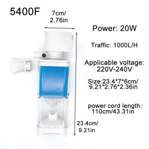 Aquarium Filter Pump Fish Tank Submersible Air Oxygen Aerator Internal Water Pump 220v Anti Backflow Water Pump Wave Maker 