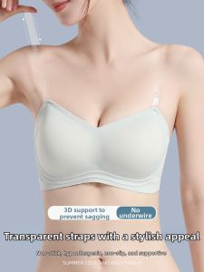 MsPai | Invisible Strapless Summer Bra Thin Large-Breast Smoothing Anti-sagging Non-slip Gathering