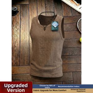 Quick-Drying Breathable Classy Mens Linen Vest