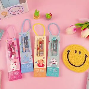 Alat Tulis Set Alat Tulis 5-in-1/ Set Pensil Pola Kartun