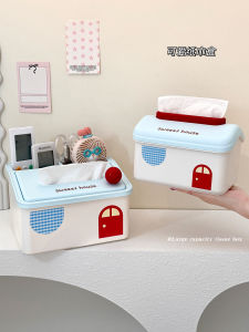 กล่องใส่กระดาษชำระรูปสัตว์น่ารักสำหรับห้องน้ำและห้องนั่งเล่น กล่องใส่กระดาษที่มีรูปตัวสปริงสำหรับจัดวางบนโต๊ะหน้าจอคอมพิวเตอร์ กล่องใส่กระดาษที่ดูดซับความชื้นได้ดี