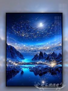 Handmade Embroidery Material Kit Dreamy Landscape Cross Stitch Small Piece Living Room Bedroom High End Embroidery Kit