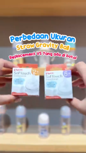 Pigeon SofTouch Training Straw Set 6 Bulan+ Sedotan Training Bayi Dengan Silikon Lembut