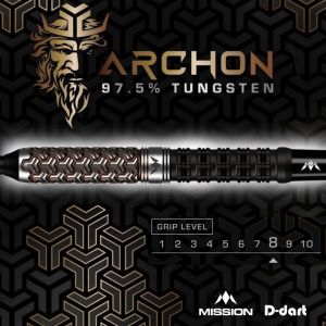 MISSION SOFT TIP DART - 18G Archon 97.5% Black Bronze PVD Tungsten Soft Darts (ARROW DART LEMBUT)