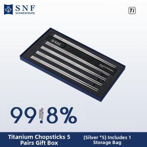 SCHNEIDTEUFEL | Anti-slip Antibacterial Anti-mold Titanium Chopsticks 5 Pairs