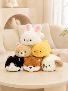 QIAOSHANG | Simulation Corgi-Butt Stuffed Animal Toy
