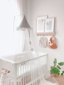 儿童婴儿床蚊帐全罩式通用带支架落地新生儿B&B宝宝防蚊罩遮光