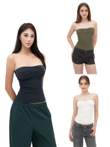 Retro Fitted Stretch Halter Vest