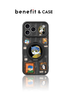 Vintage Art Cat Phone Case with Rotatable Stand Shockproof with Lanyard Hole