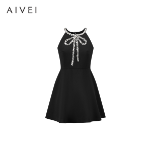 AIVEI | Summer New A-Line Sequin Halter Dress