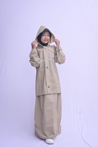 Jas Hujan Ana Setelan Rok Polos Unixo Bahan PVC