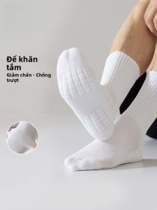 MiiOW | Tất thể thao nam MiiOW mùa hè 2025 thoáng khí thấm mồ hôi đế khăn chống sốc chống bong bóng tất dài đến giữa bắp chân bằng cotton polyester PU